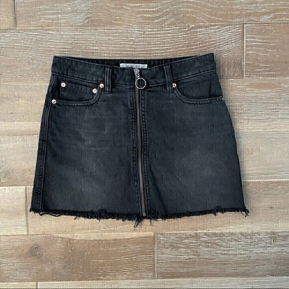 Free People We The Free Black Zipper Skirt - Picture 3 of 4